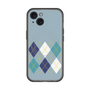 スリムプロテクションプレミアムケース with MagSafe［ Nordic Argyle - Blue ］
