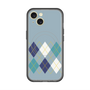 スリムプロテクションプレミアムケース with MagSafe［ Nordic Argyle - Blue ］