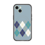 スリムプロテクションプレミアムケース with MagSafe［ Nordic Argyle - Blue ］