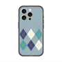 スリムプロテクションプレミアムケース with MagSafe［ Nordic Argyle - Blue ］