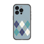 スリムプロテクションプレミアムケース with MagSafe［ Nordic Argyle - Blue ］