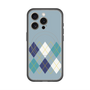 スリムプロテクションプレミアムケース with MagSafe［ Nordic Argyle - Blue ］