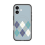 スリムプロテクションプレミアムケース with MagSafe［ Nordic Argyle - Blue ］