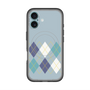 スリムプロテクションプレミアムケース with MagSafe［ Nordic Argyle - Blue ］