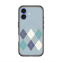 スリムプロテクションプレミアムケース with MagSafe［ Nordic Argyle - Blue ］