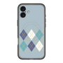 スリムプロテクションプレミアムケース with MagSafe［ Nordic Argyle - Blue ］