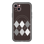 スリムプロテクションプレミアムケース with MagSafe［ Nordic Argyle - Black ］