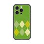 スリムプロテクションプレミアムケース with MagSafe［ Nordic Argyle - Green ］