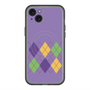 スリムプロテクションプレミアムケース with MagSafe［ Nordic Argyle - Purple ］