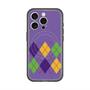 スリムプロテクションプレミアムケース with MagSafe［ Nordic Argyle - Purple ］