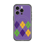 スリムプロテクションプレミアムケース with MagSafe［ Nordic Argyle - Purple ］