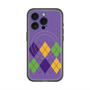 スリムプロテクションプレミアムケース with MagSafe［ Nordic Argyle - Purple ］