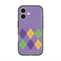 スリムプロテクションプレミアムケース with MagSafe［ Nordic Argyle - Purple ］