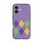 スリムプロテクションプレミアムケース with MagSafe［ Nordic Argyle - Purple ］