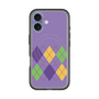 スリムプロテクションプレミアムケース with MagSafe［ Nordic Argyle - Purple ］