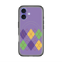 スリムプロテクションプレミアムケース with MagSafe［ Nordic Argyle - Purple ］