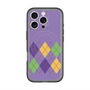 スリムプロテクションプレミアムケース with MagSafe［ Nordic Argyle - Purple ］