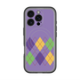 スリムプロテクションプレミアムケース with MagSafe［ Nordic Argyle - Purple ］
