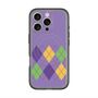 スリムプロテクションプレミアムケース with MagSafe［ Nordic Argyle - Purple ］