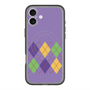 スリムプロテクションプレミアムケース with MagSafe［ Nordic Argyle - Purple ］