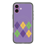 スリムプロテクションプレミアムケース with MagSafe［ Nordic Argyle - Purple ］
