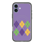 スリムプロテクションプレミアムケース with MagSafe［ Nordic Argyle - Purple ］