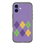 スリムプロテクションプレミアムケース with MagSafe［ Nordic Argyle - Purple ］