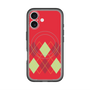 スリムプロテクションプレミアムケース with MagSafe［ Nordic Argyle - Red ］