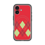 スリムプロテクションプレミアムケース with MagSafe［ Nordic Argyle - Red ］