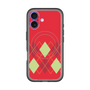 スリムプロテクションプレミアムケース with MagSafe［ Nordic Argyle - Red ］
