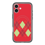 スリムプロテクションプレミアムケース with MagSafe［ Nordic Argyle - Red ］