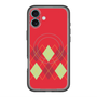 スリムプロテクションプレミアムケース with MagSafe［ Nordic Argyle - Red ］