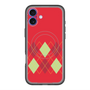 スリムプロテクションプレミアムケース with MagSafe［ Nordic Argyle - Red ］