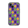 スリムプロテクションプレミアムケース with MagSafe［ Argyle - Purple ］