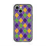 スリムプロテクションプレミアムケース with MagSafe［ Argyle - Purple ］