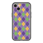 スリムプロテクションプレミアムケース with MagSafe［ Argyle - Purple ］