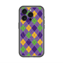 スリムプロテクションプレミアムケース with MagSafe［ Argyle - Purple ］