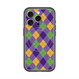 スリムプロテクションプレミアムケース with MagSafe［ Argyle - Purple ］