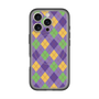 スリムプロテクションプレミアムケース with MagSafe［ Argyle - Purple ］