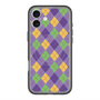 スリムプロテクションプレミアムケース with MagSafe［ Argyle - Purple ］