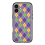 スリムプロテクションプレミアムケース with MagSafe［ Argyle - Purple ］