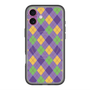 スリムプロテクションプレミアムケース with MagSafe［ Argyle - Purple ］