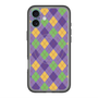 スリムプロテクションプレミアムケース with MagSafe［ Argyle - Purple ］