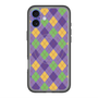 スリムプロテクションプレミアムケース with MagSafe［ Argyle - Purple ］