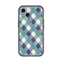 スリムプロテクションプレミアムケース with MagSafe［ Argyle - Blue ］