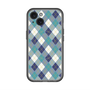 スリムプロテクションプレミアムケース with MagSafe［ Argyle - Blue ］