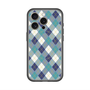 スリムプロテクションプレミアムケース with MagSafe［ Argyle - Blue ］