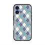 スリムプロテクションプレミアムケース with MagSafe［ Argyle - Blue ］