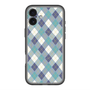 スリムプロテクションプレミアムケース with MagSafe［ Argyle - Blue ］