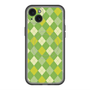 スリムプロテクションプレミアムケース with MagSafe［ Argyle - Green ］